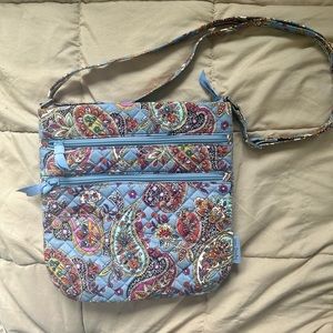 Triple Zip Hipster Vera Bradley crossbody bag & bonus key pouch
